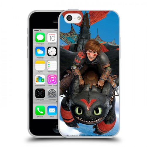 Дизайнерский пластиковый чехол для Iphone 5c Как приручить дракона