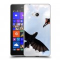 Дизайнерский пластиковый чехол для Microsoft Lumia 540 Как приручить дракона