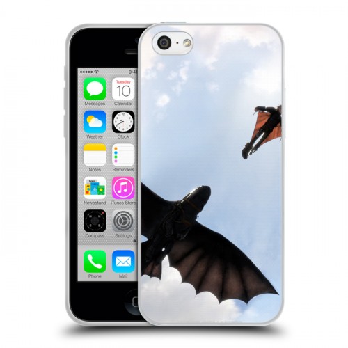 Дизайнерский пластиковый чехол для Iphone 5c Как приручить дракона