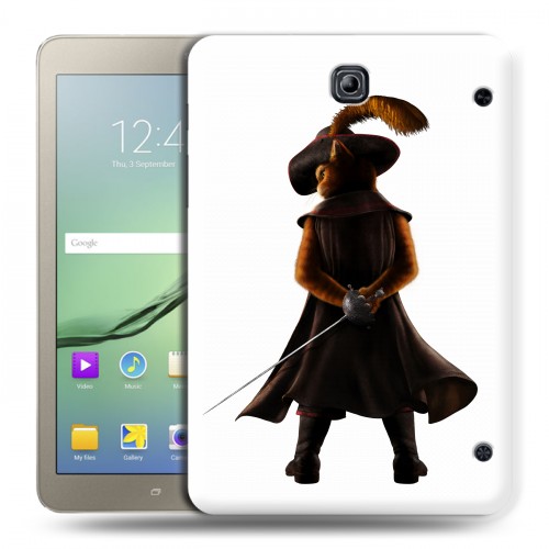 Дизайнерский силиконовый чехол для Samsung Galaxy Tab S2 8.0 Кот в сапогах