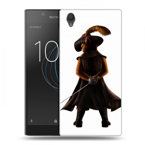 Дизайнерский пластиковый чехол для Sony Xperia L1 Кот в сапогах