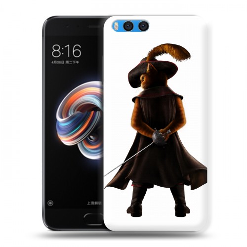 Дизайнерский силиконовый чехол для Xiaomi Mi Note 3 Кот в сапогах