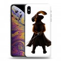 Дизайнерский силиконовый чехол для Iphone Xs Max Кот в сапогах