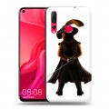 Дизайнерский пластиковый чехол для Huawei Nova 4 Кот в сапогах