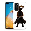 Дизайнерский силиконовый с усиленными углами чехол для Huawei P40 Кот в сапогах