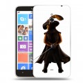 Дизайнерский пластиковый чехол для Nokia Lumia 1320 Кот в сапогах