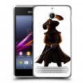 Дизайнерский силиконовый чехол для Sony Xperia E1 Кот в сапогах