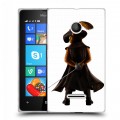 Дизайнерский пластиковый чехол для Microsoft Lumia 435 Кот в сапогах