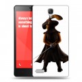 Дизайнерский пластиковый чехол для Xiaomi RedMi Note Кот в сапогах