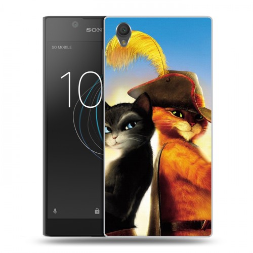 Дизайнерский пластиковый чехол для Sony Xperia L1 Кот в сапогах