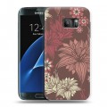 Дизайнерский силиконовый с усиленными углами чехол для Samsung Galaxy S7 Цветочные паттерны