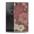 Дизайнерский пластиковый чехол для Sony Xperia L1 Цветочные паттерны