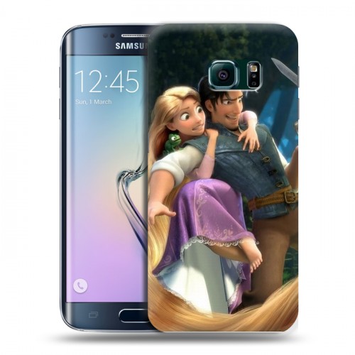 Дизайнерский пластиковый чехол для Samsung Galaxy S6 Edge Рапунцель
