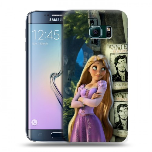Дизайнерский пластиковый чехол для Samsung Galaxy S6 Edge Рапунцель