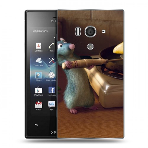 Дизайнерский пластиковый чехол для Sony Xperia acro S Рататуй