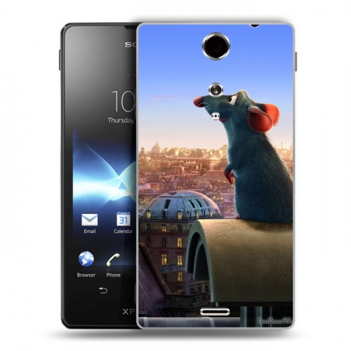 Дизайнерский пластиковый чехол для Sony Xperia TX Рататуй