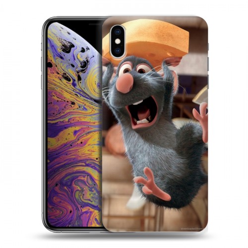 Дизайнерский силиконовый чехол для Iphone Xs Max Рататуй