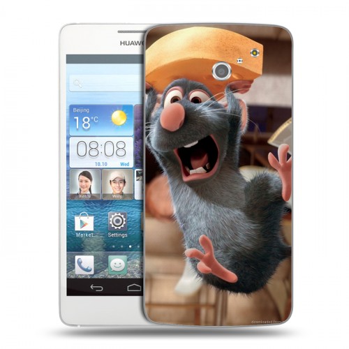 Дизайнерский пластиковый чехол для Huawei Ascend D2 Рататуй