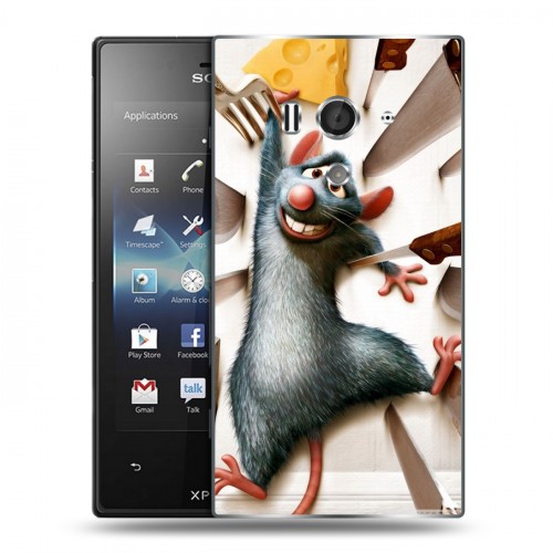 Дизайнерский пластиковый чехол для Sony Xperia acro S Рататуй