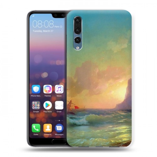 Дизайнерский силиконовый с усиленными углами чехол для Huawei P20 Pro