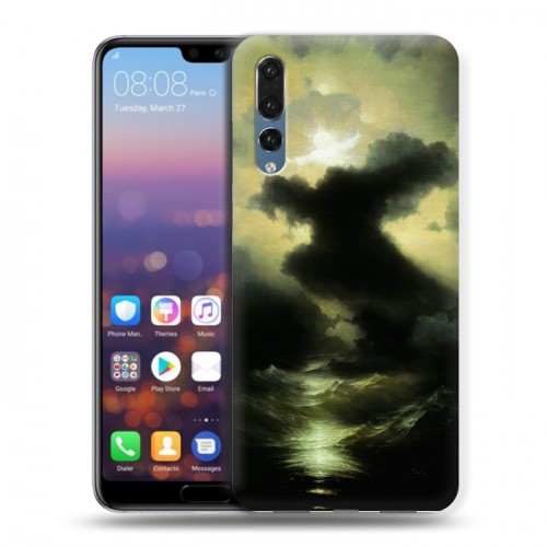 Дизайнерский силиконовый с усиленными углами чехол для Huawei P20 Pro