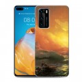 Дизайнерский силиконовый с усиленными углами чехол для Huawei P40