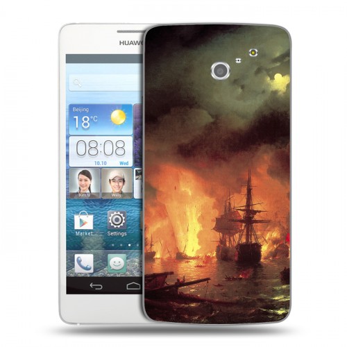 Дизайнерский пластиковый чехол для Huawei Ascend D2