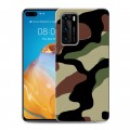 Дизайнерский пластиковый чехол для Huawei P40 Камуфляжи