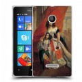 Дизайнерский пластиковый чехол для Microsoft Lumia 435