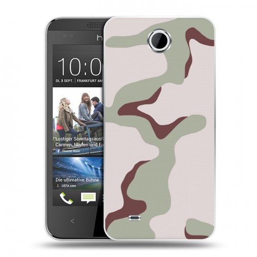 Дизайнерский пластиковый чехол для HTC Desire 300 Камуфляжи
