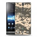 Дизайнерский пластиковый чехол для Sony Xperia S Камуфляжи