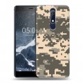 Дизайнерский пластиковый чехол для Nokia 5.1 Камуфляжи