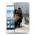 Дизайнерский пластиковый чехол для Huawei Ascend D2