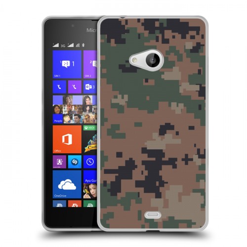 Дизайнерский пластиковый чехол для Microsoft Lumia 540 Камуфляжи