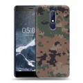 Дизайнерский пластиковый чехол для Nokia 5.1 Камуфляжи