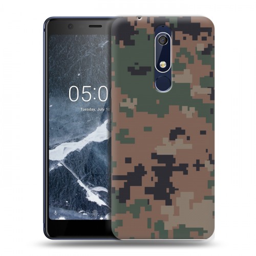 Дизайнерский пластиковый чехол для Nokia 5.1 Камуфляжи