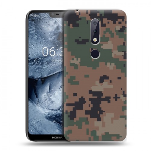 Дизайнерский силиконовый чехол для Nokia 6.1 Plus Камуфляжи