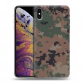 Дизайнерский силиконовый чехол для Iphone Xs Max Камуфляжи