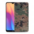 Дизайнерский силиконовый с усиленными углами чехол для Xiaomi RedMi 8A Камуфляжи