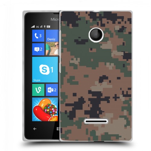 Дизайнерский пластиковый чехол для Microsoft Lumia 435 Камуфляжи