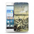 Дизайнерский пластиковый чехол для Huawei Ascend D2