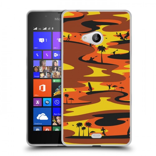 Дизайнерский пластиковый чехол для Microsoft Lumia 540 Камуфляжи