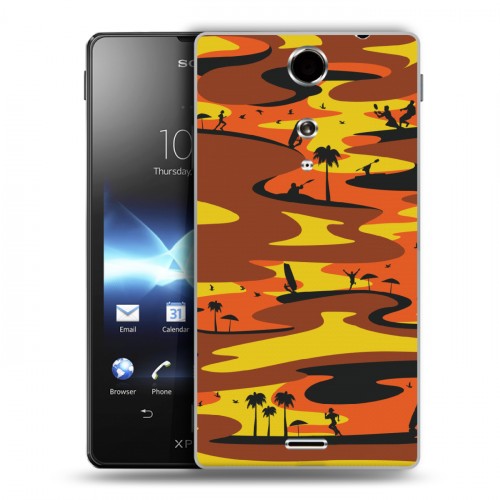 Дизайнерский пластиковый чехол для Sony Xperia TX Камуфляжи