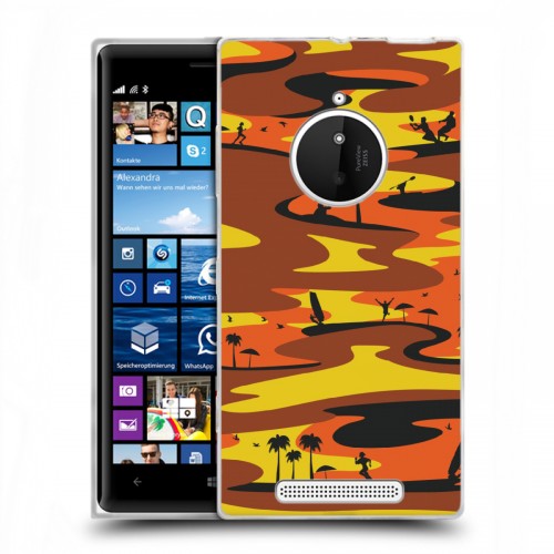 Дизайнерский пластиковый чехол для Nokia Lumia 830 Камуфляжи