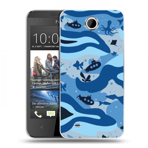 Дизайнерский пластиковый чехол для HTC Desire 300 Камуфляжи