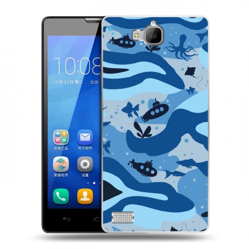Дизайнерский пластиковый чехол для Huawei Honor 3c Камуфляжи
