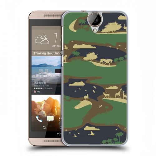 Дизайнерский пластиковый чехол для HTC One E9+ Камуфляжи