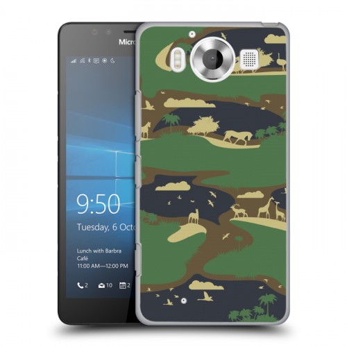 Дизайнерский пластиковый чехол для Microsoft Lumia 950 Камуфляжи