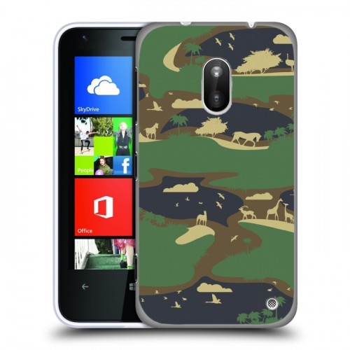 Дизайнерский силиконовый чехол для Nokia Lumia 620 Камуфляжи