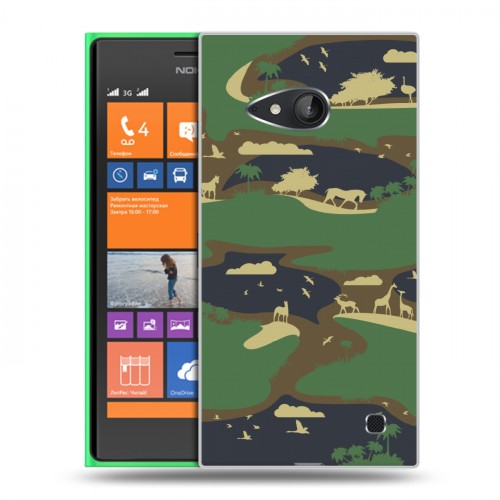 Дизайнерский пластиковый чехол для Nokia Lumia 730/735 Камуфляжи
